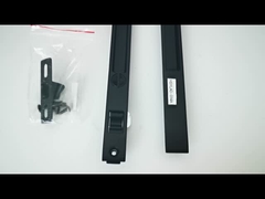 Fermeture à fenêtre coulissante en aluminium 90G Fermeture à double face Noir-brun Fermeture à porte moderne