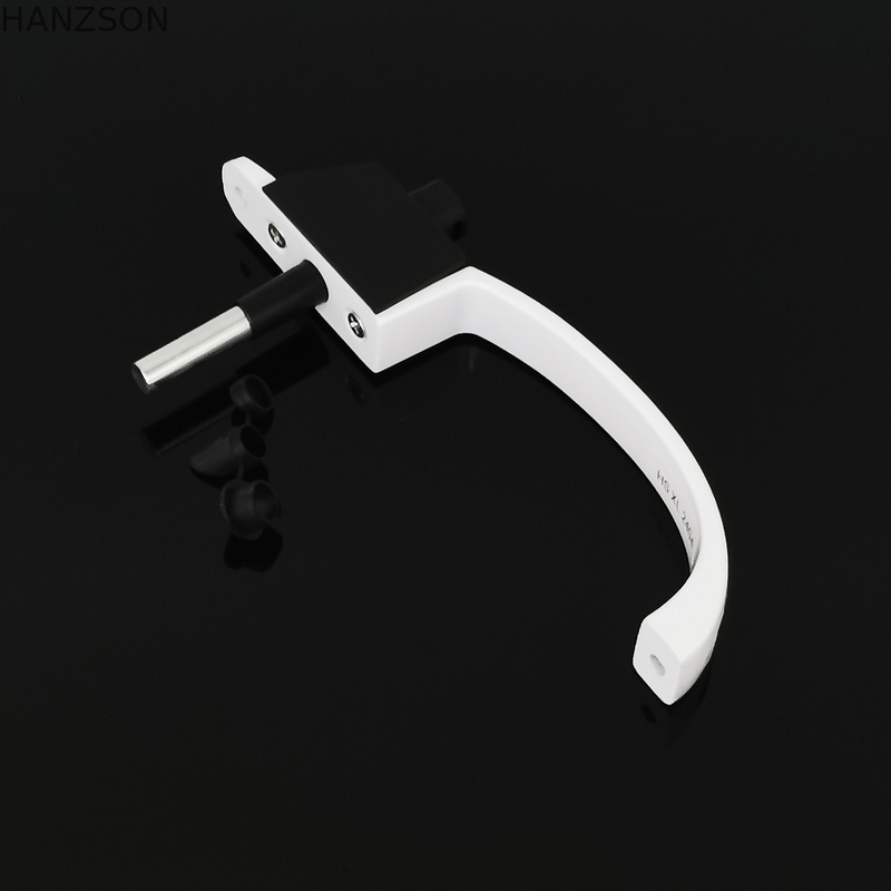 Fermeture de porte et de fenêtre à poignée Fermeture à poignée en aluminium Fermeture à poignée pour écran Fermeture à levier blanc