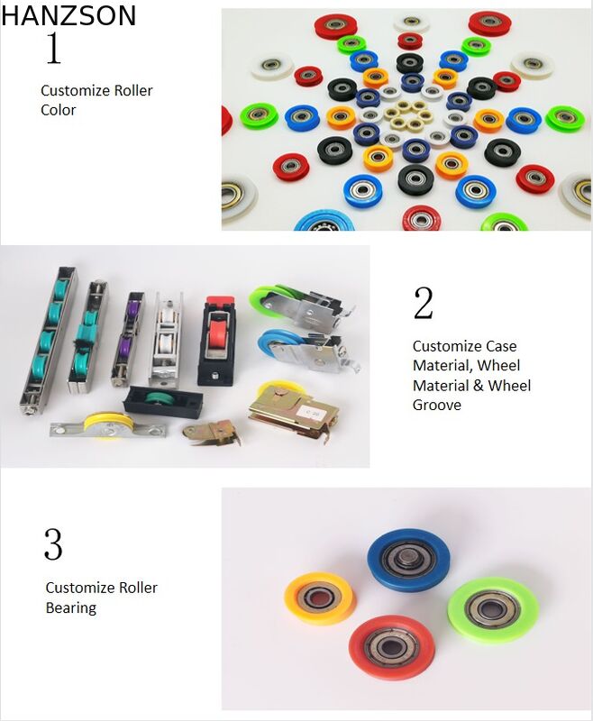 Roulette de porte de fabricant Charge 100-500kg Acier inoxydable Roulette de porte et fenêtre Roulette de porte coulissante robuste