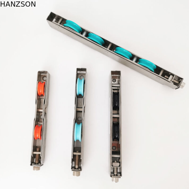 Roue coulissante robuste pour poulie de porte vitrée 16*28 Rouleau de fenêtre coulissante en nylon Roulement en acier Rouleau de porte coulissante