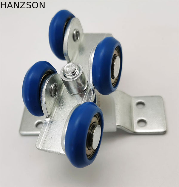 roues de poulie de porte coulissante de taille de 60.0mm, largeur en plastique en nylon 26mm de rouleau de porte