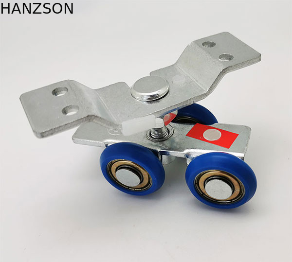roues de poulie de porte coulissante de taille de 60.0mm, largeur en plastique en nylon 26mm de rouleau de porte