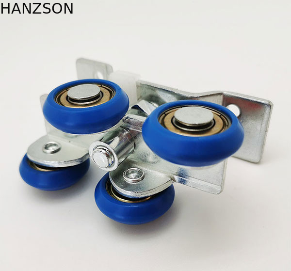roues de poulie de porte coulissante de taille de 60.0mm, largeur en plastique en nylon 26mm de rouleau de porte