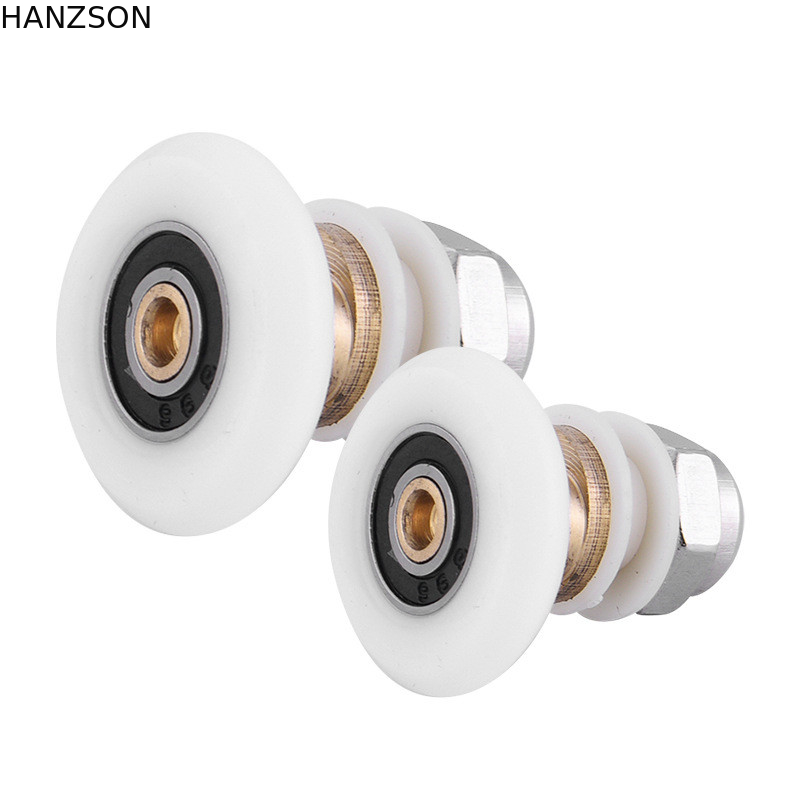 Rouleaux de porte en nylon en laiton, taille de la poulie 19mm 23mm 25mm de porte de douche