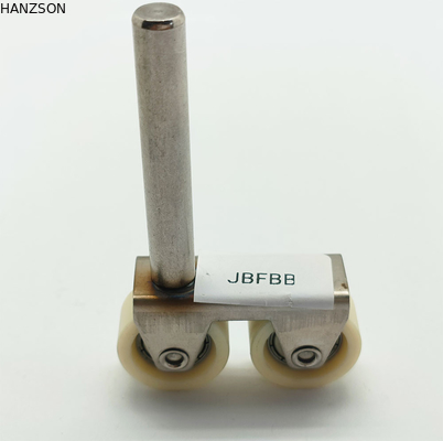 Porte en aluminium de la poulie 608zz de roue de porte de glissement de W18xH34xL42mm soutenant la roue