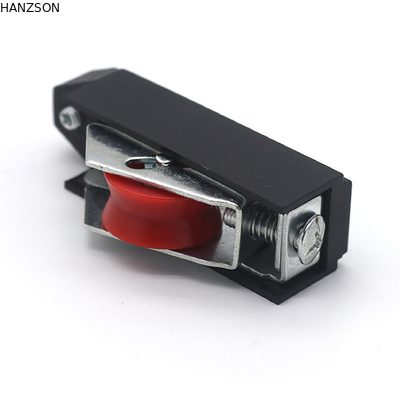 Rouleaux de porte en aluminium d'ODM, matériel coulissant en nylon des rouleaux sS201 de vitrail