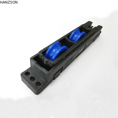 ODM en nylon réglable de matière plastique de rouleaux de porte coulissante avec l'incidence d'acier au carbone