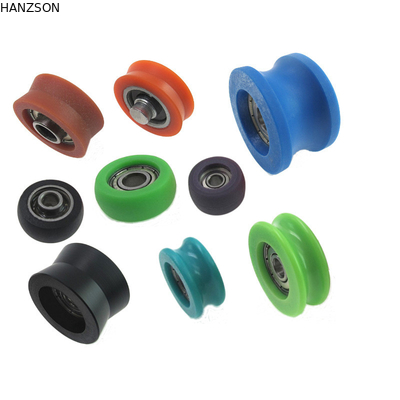 Glissant la porte en nylon les rouleaux 0.02kg pèsent la conception moderne d'ODM de bas frottement
