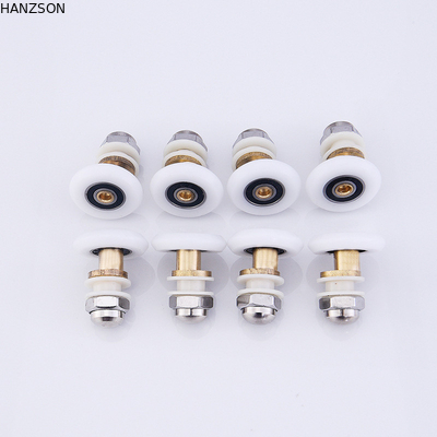 Rouleaux de porte en nylon en laiton, taille de la poulie 19mm 23mm 25mm de porte de douche